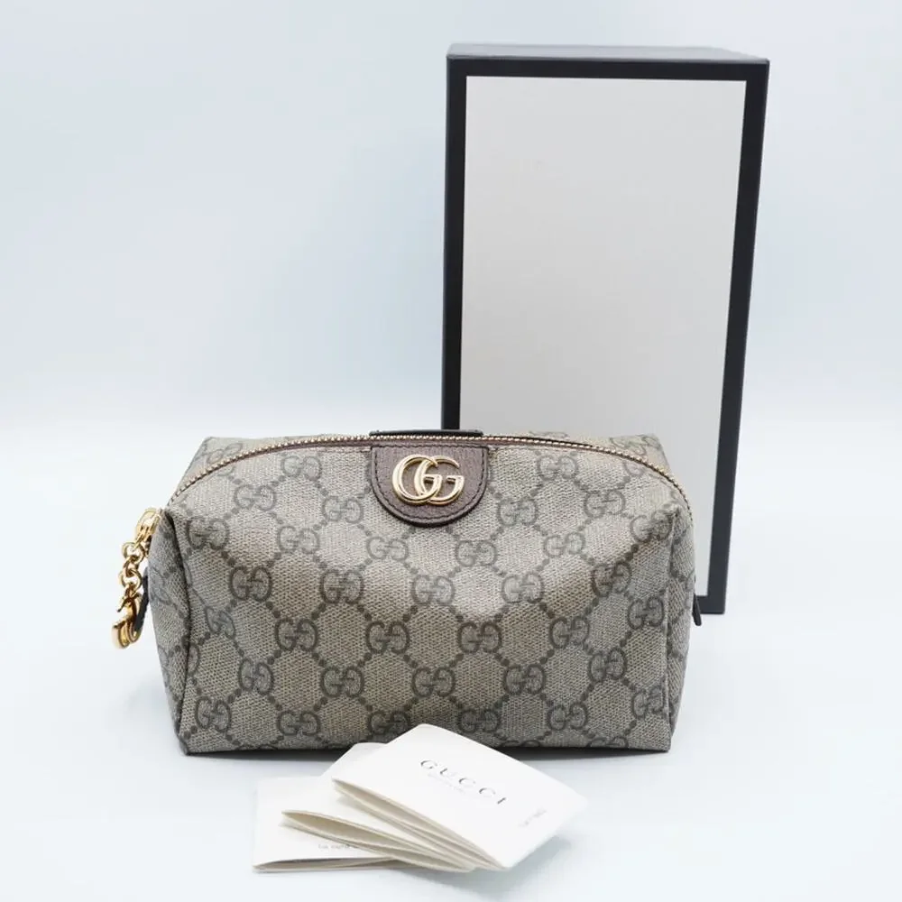 Gucci GG Supreme Monogram Canvas Ophidia Cosmetic Case - Picture 10 of 11